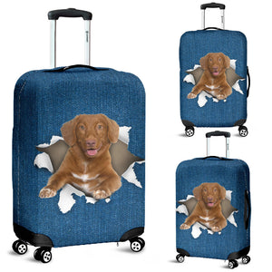 Nova Scotia Duck Tolling Retriever-Torn Paper Luggage Covers