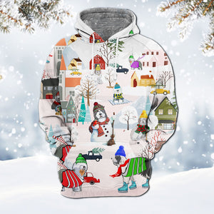 Old English Sheepdog-Winter Holiday Hoodie