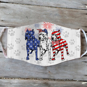 Pitbull 4th Of July EZ01 1405 Face Mask