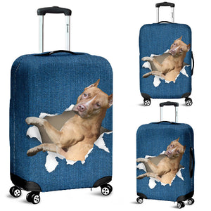 Pitbull-Torn Paper Luggage Covers