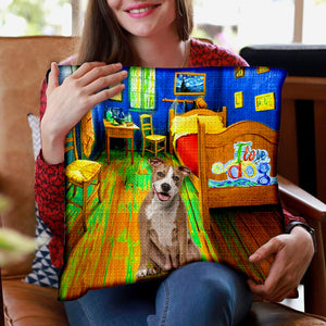 Pitbull In the Bedroom-Pillow Case