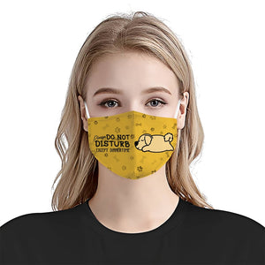 Please Do Not Disturb Except Dinnertime Golden Yellow EZ16 0807 Face Mask