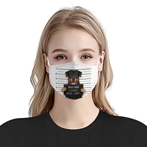Premium Police Mugshot Rottie EZ05 1604 Face Mask