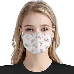 Poodle Pattern 02 EZ01 Face Mask