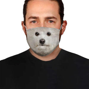 Poodle Portrait EZ08 1504 Face Mask