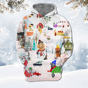 Poodle-Winter Holiday Hoodie