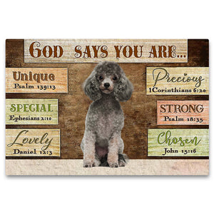 Poodle God Says You Are Doormat