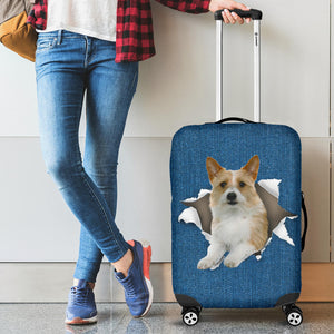 Portuguese Podengo-Torn Paper Luggage Covers