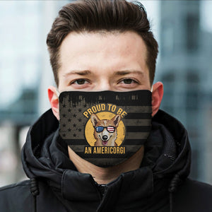Proud to be an AmeriCorgi EZ17 2905 Face Mask