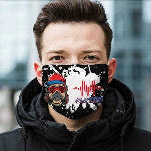 Pug Dog Chill EDM EZ17 2805 Face Mask