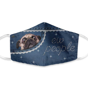 Pug Ew People Denim Pocket EZ35 1805 Face Mask