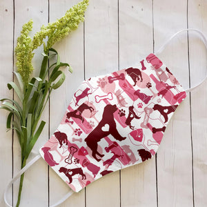 Rottweiler & Wine Pattern EZ07 2707 Face Mask