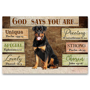 Rottweiler (1) God Says You Are Doormat