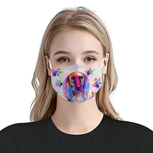 Saluki watercolor EZ05 0805 Face Mask