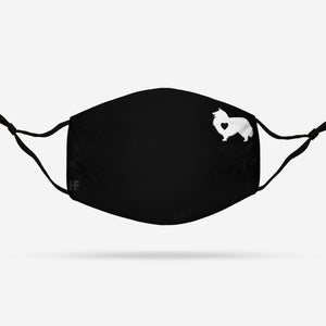 Sheltie Shetland Sheepdog Heart EZ07 2008 Face Mask