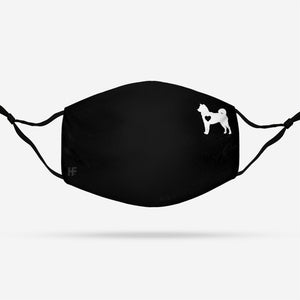 Shiba Inu Heart EZ07 2008 Face Mask