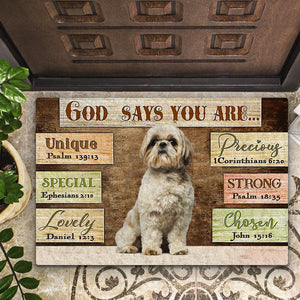 Shih Tzu2 God Says You Are Doormat