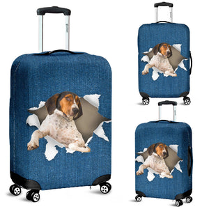Treeing Walker Coonhound-Torn Paper Luggage Covers