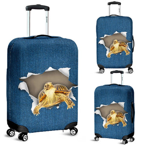 Turtle-Torn Paper Luggage Covers