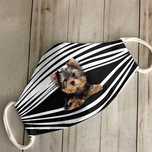 Yorkshire Terriers Stripes EZ16 1807 Face Mask