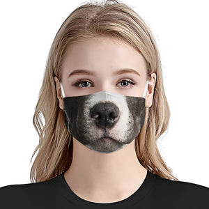 Blue Nose American Pitbull Terrier Face EZ01 Face Mask