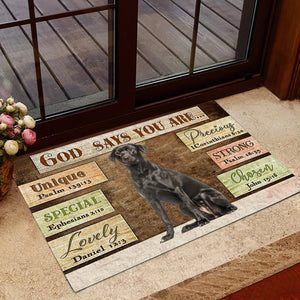 Black Labrador God Says You Are Doormat