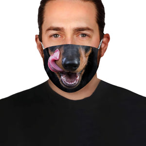 Dachshund Face EZ01 Face Mask
