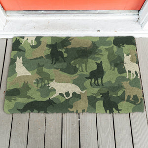 Bugybox 3D German Shepherd Camo Doormat