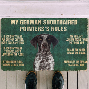 Bugybox 3D German Shorthaired Pointers's Rules Doormat