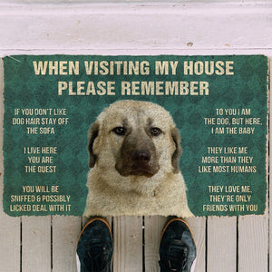 Bugybox 3D Please Remember Anatolian Shepherd Dogs House Rules Doormat