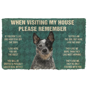 Bugybox 3D Please Remember Australian Cattle Dog's House Rules Doormat