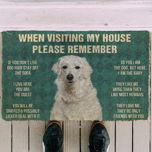 Bugybox 3D Please Remember Kuvasz Dogs House Rules Doormat