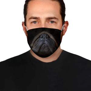 Pug Face EZ01 Face Mask