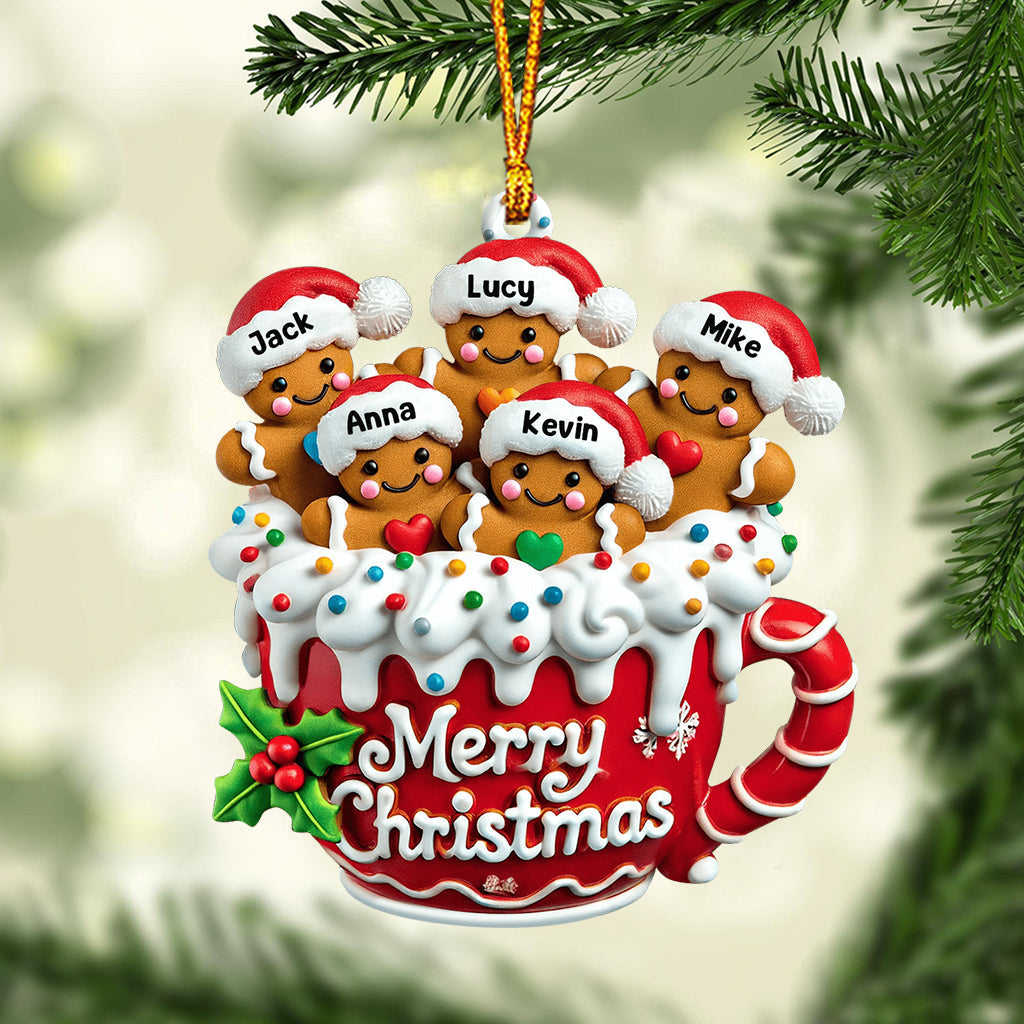Merry Christmas - Personalized Family Ornament