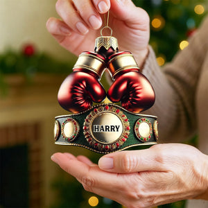 Personalized Name Boxing Champion Ornament, Boxing Lover Christmas Gift
