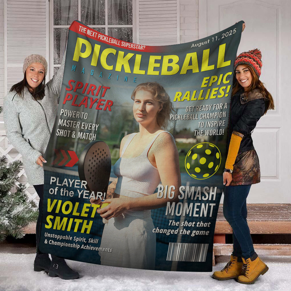 Custom Pickleball Magazine Cover, Pickleball Lover Gift, Unique Pickleball Wall Art, Pickleball Gift