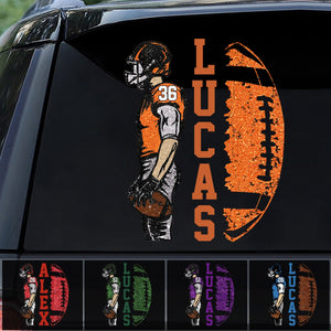 Matching Football Player - Personalized Football Decals Football Game Day