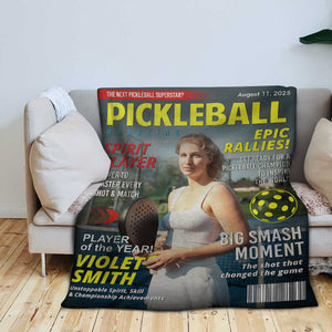 Custom Pickleball Magazine Cover, Pickleball Lover Gift, Unique Pickleball Wall Art, Pickleball Gift