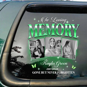 Custom Photo In Loving Memory Sympathy Gift Loss Of Loved One - Personalized Photo Memorial Decal