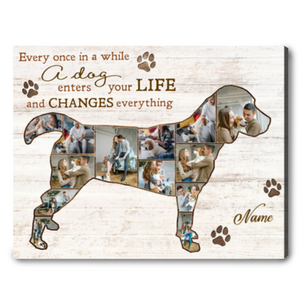 Best Beagle Dog Personalized Photo Collage Canvas Gift For Dog Lover