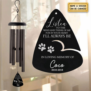 Personalized Pet Listen to the Wind Chime-Pet Loss Gifts for Dog