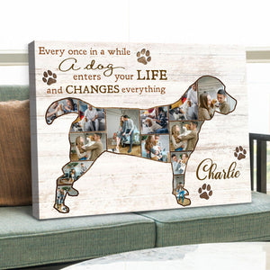 Best Beagle Dog Personalized Photo Collage Canvas Gift For Dog Lover