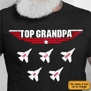 Personalized Gift Top Grandpa T-Shirt