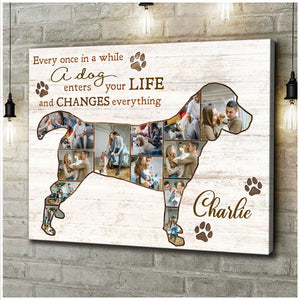 Best Beagle Dog Personalized Photo Collage Canvas Gift For Dog Lover