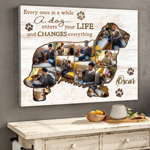 Best Clumber Spaniel Dog Personalized Photo Collage Canvas Gift For Dog Lover