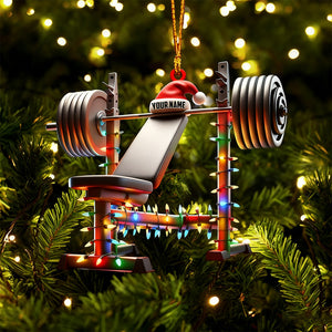 Custom Name Gym Personalized Acrylic Ornament Gymnastics Christmas Gift