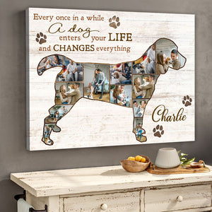 Best Beagle Dog Personalized Photo Collage Canvas Gift For Dog Lover