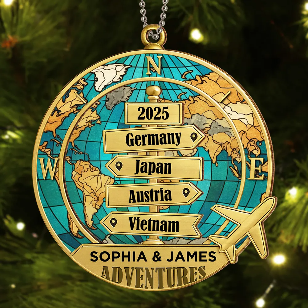 Destination Of All Year - Personalized Custom Acrylic Ornament