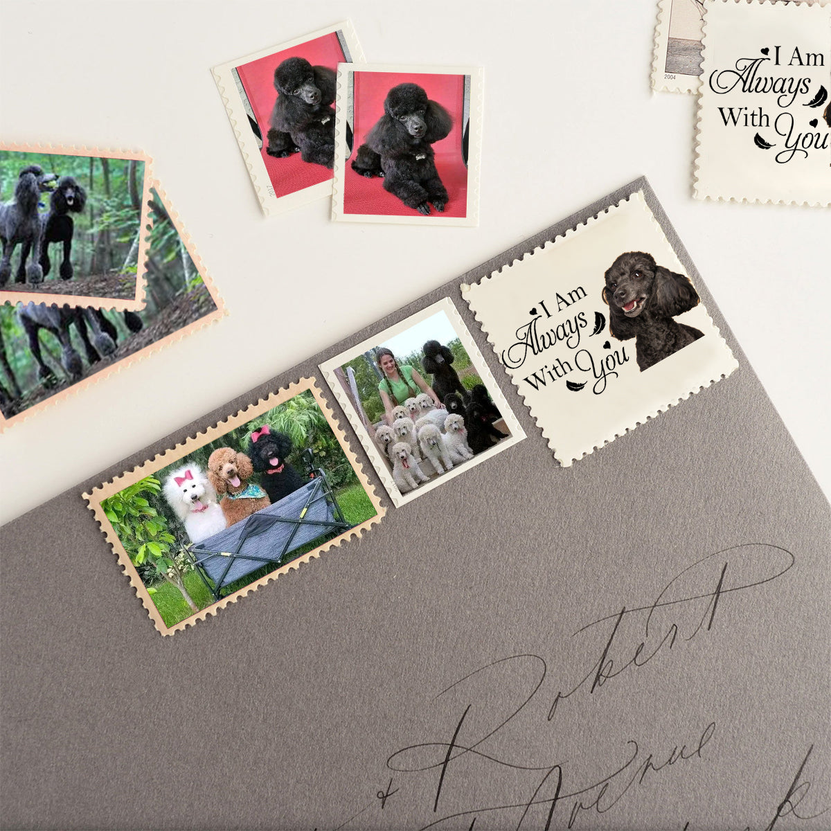 Personalised Memorial Dog Photo's Postage Stamps