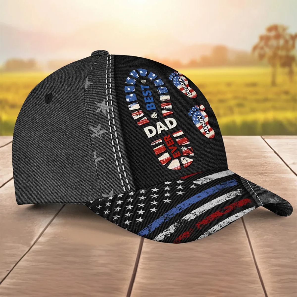 Best Dad Ever - Personalized Custom Classic Cap Gift For Father